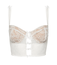 Load image into Gallery viewer, 蕾絲鋼圈馬甲式內衣 兩色