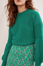 Load image into Gallery viewer, 圓領針織燈籠袖上衣 兩色